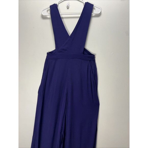 Anthropologie by Maeve Women’s Wide-Leg Jumpsuit blue sz 2 - Picture 5 of 16